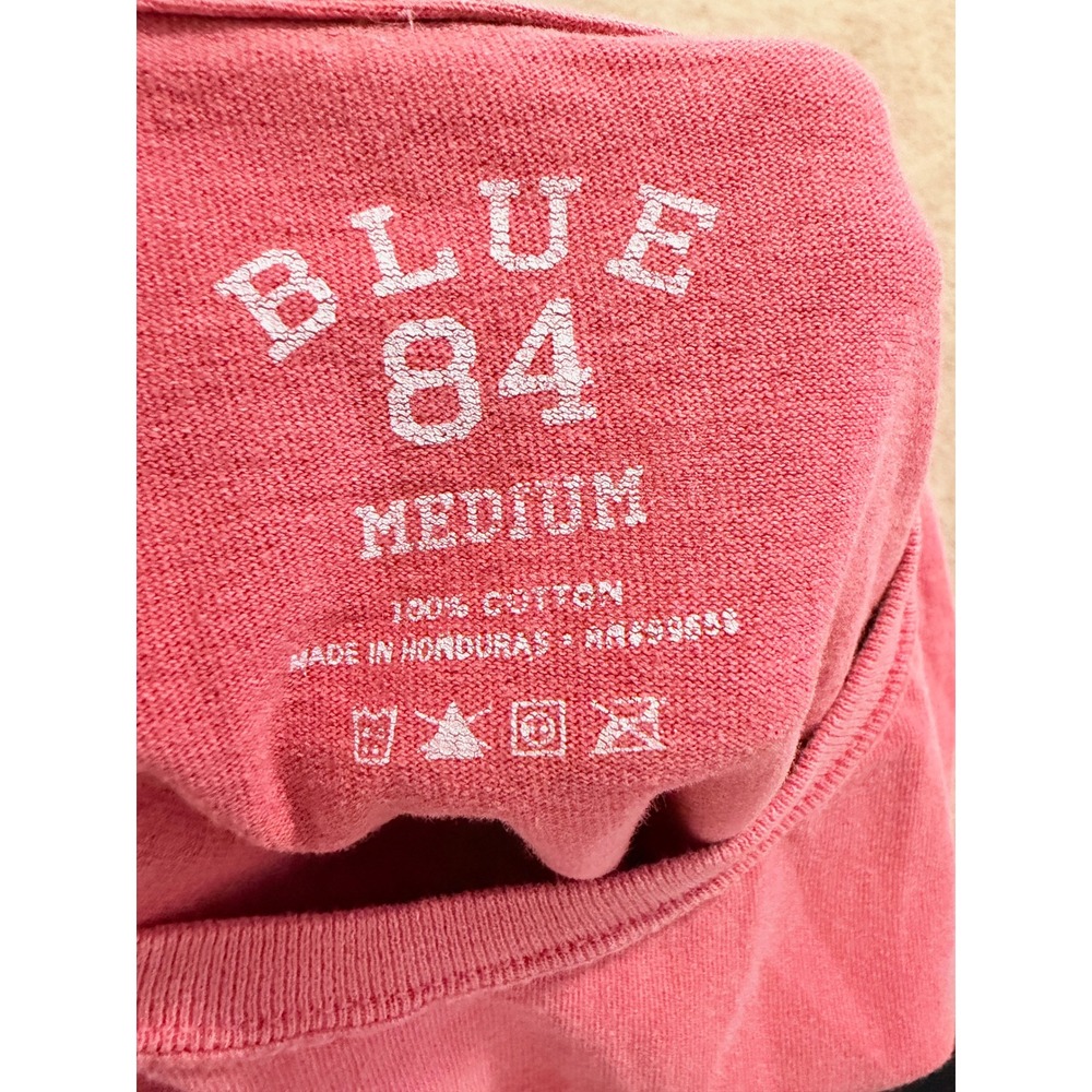 Blue 84 Elon University Phoenix Long Sleeve Shirt Mens Medium Coral Pink Cotton - Picture 3 of 3